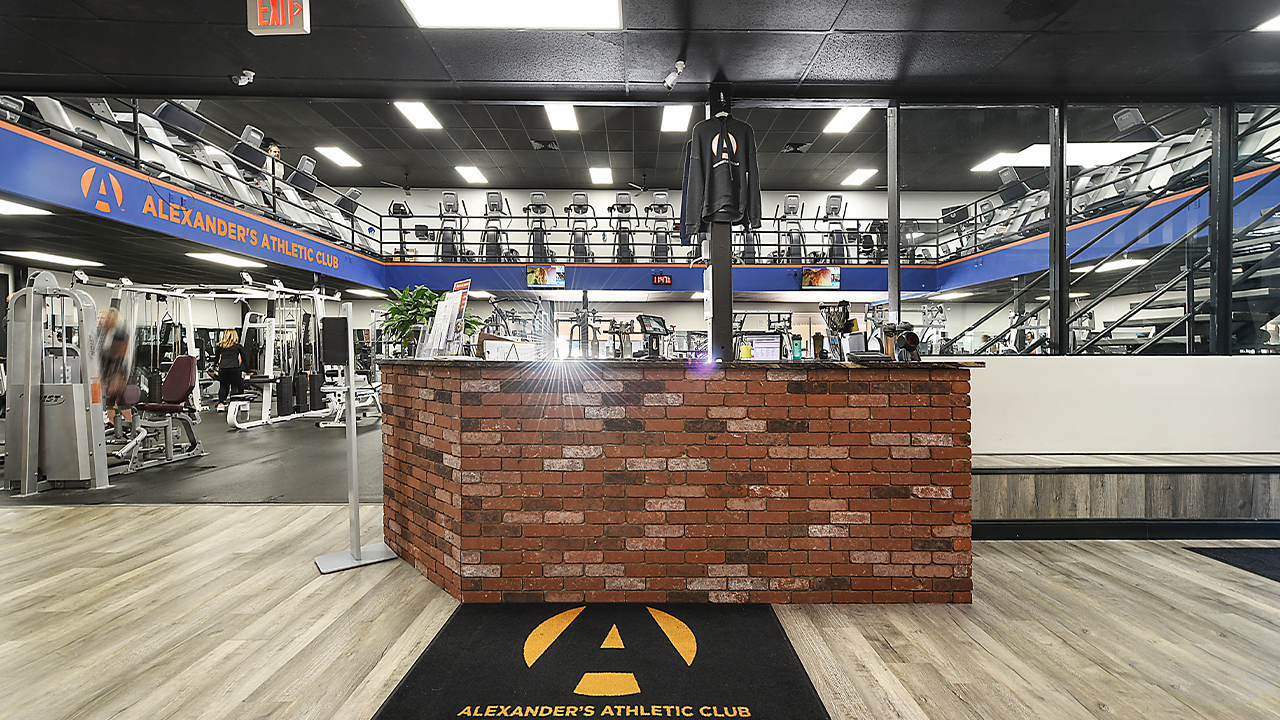 service area of alexander's athletic club gym in blawnox pa