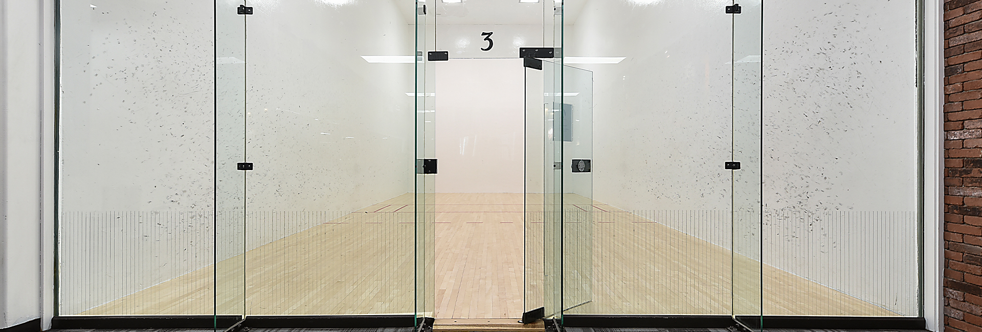 racquetball courts in a gym available with membership