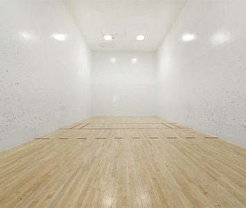 racquetball courts in a gym